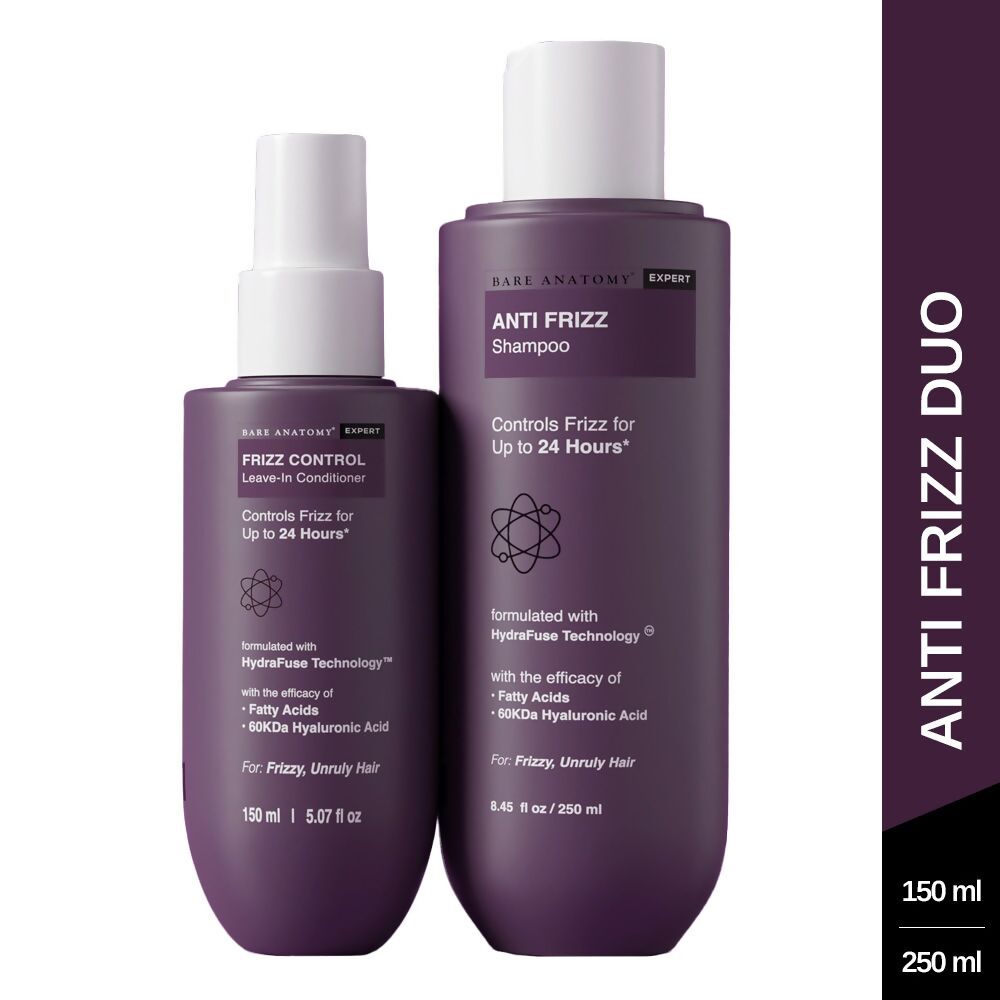 Bare Anatomy Expert Anti Frizz Shampoo & Frizz Control Leave-In Conditioner - Distacart