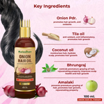 Thumbnail for Rajasthan Herbals Onion Hair Oil & Hair Growth Stimulator Capsule Combo