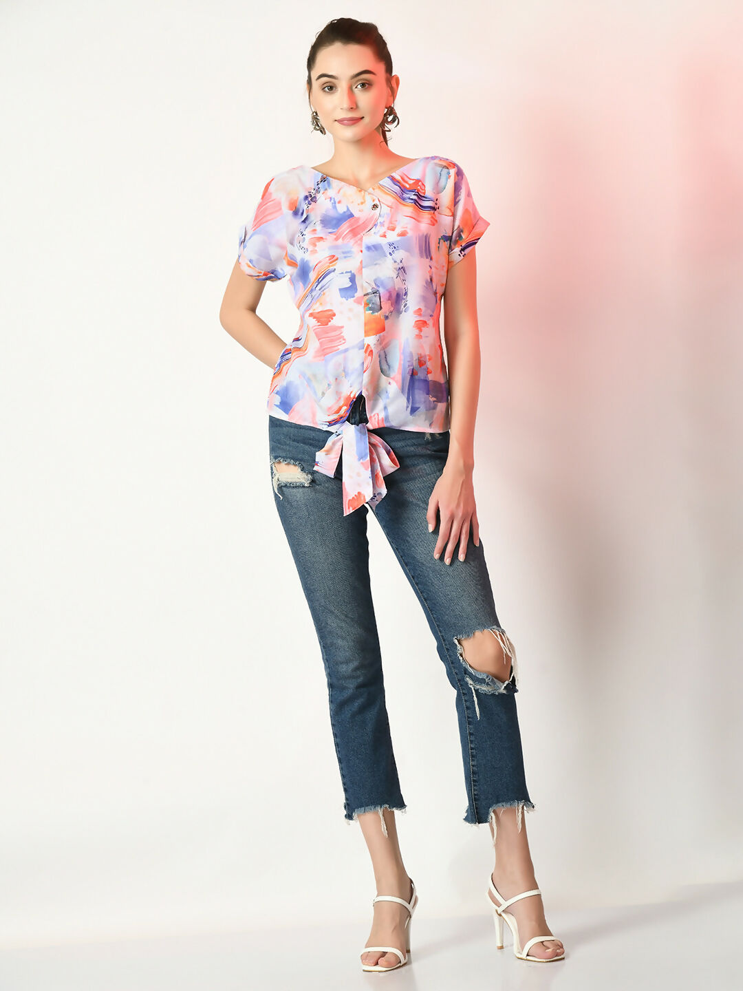 Myshka Women's Multi Printed Top - Distacart