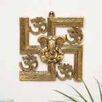 Thumbnail for KridayKraft Ganesha Metal Statue Ganpati Wall Hanging Sculpture - Distacart