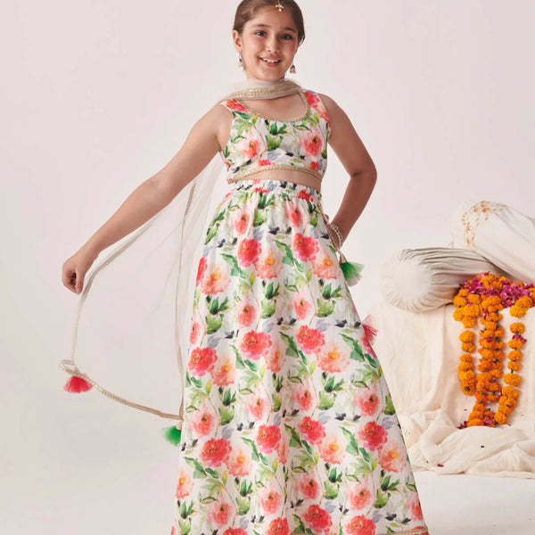 Joban Fashion Girl's Multi Color Lehenga Choli