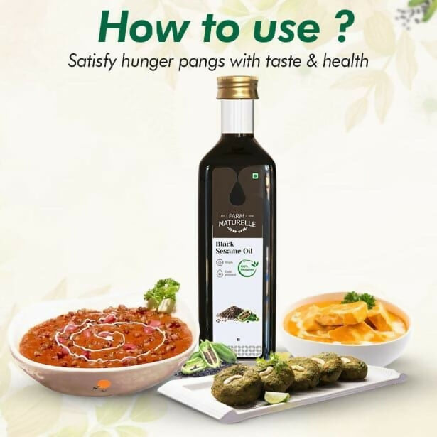 Farm Naturelle Wood Pressed Black Sesame Oil - Distacart