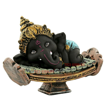Tied Ribbons Resin Ganesh Statue Murti - Distacart