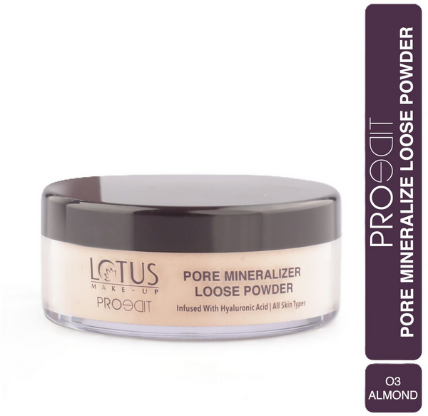 Lotus Make Up Proedit Pore Mineralize Loose Powder - 03 Almond
