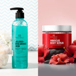 Thumbnail for Botanic Hearth Jojoba Hyaluronic Bobywash & Hibiscus Scrub Combo - Distacart