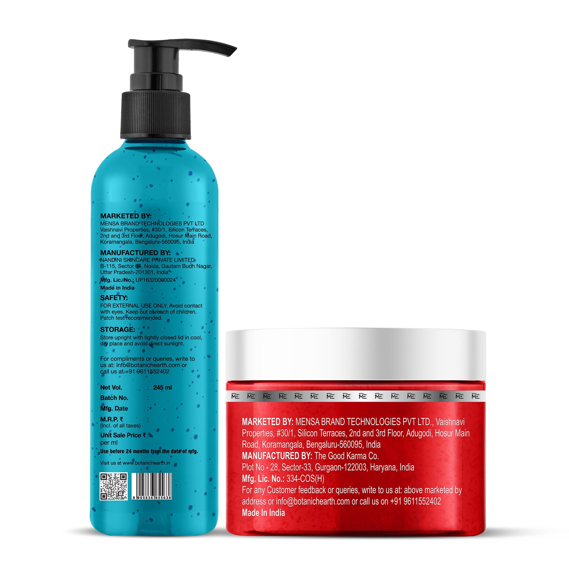Botanic Hearth Jojoba Hyaluronic Bobywash & Hibiscus Scrub Combo - Distacart