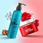 Thumbnail for Botanic Hearth Jojoba Hyaluronic Bobywash & Hibiscus Scrub Combo - Distacart