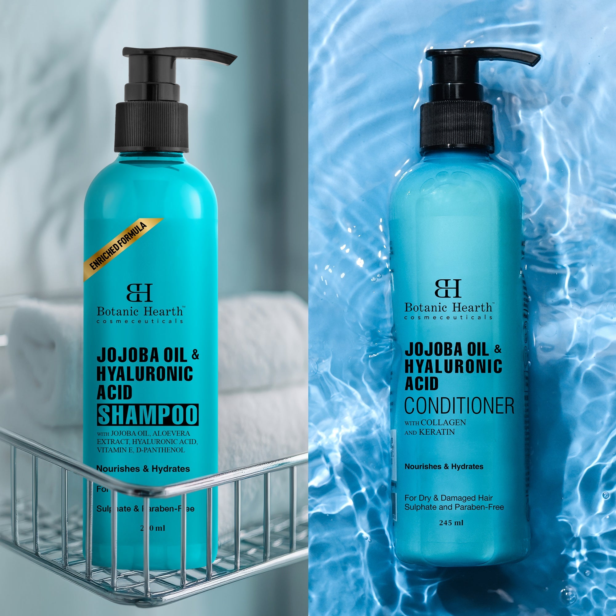 Jojoba & Hyaluronic Acid - Shampoo & Conditioner Set (Pack of 2) - Distacart