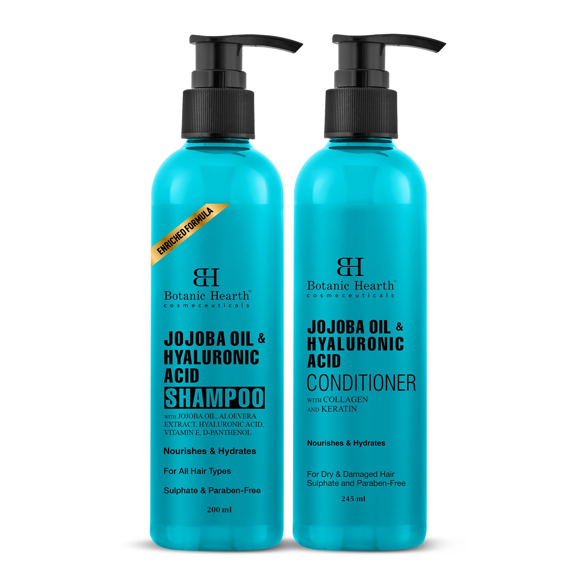 Jojoba & Hyaluronic Acid - Shampoo & Conditioner Set (Pack of 2) - Distacart