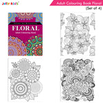 Thumbnail for Jolly Kids Adult Colouring Books Set of 4|Adults Colouring Book: Stress Relieving Designs Floral, Animals, Birds & Motivational Quotes Colouring Books