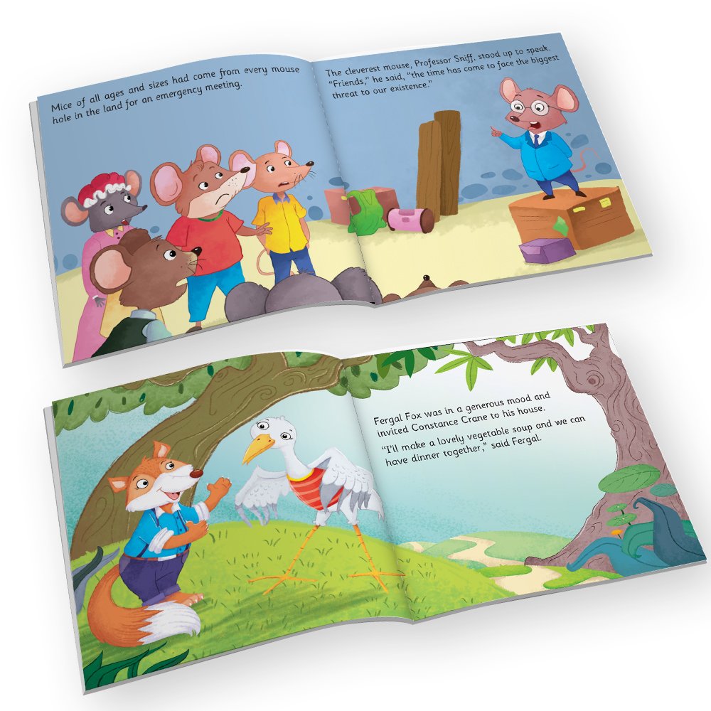 Jolly Kids Aesop's Fables Stories Books Set of 12 for Kids Ages 3-6 Years| Bedtime Moral Stories