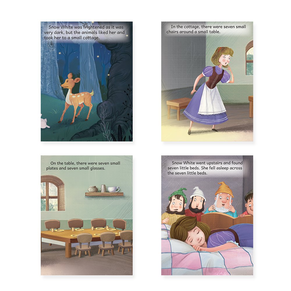 Jolly Kids Beautifully Illustrated Fairy Tales Books B Set of 4 For Kids Ages 3-8 Years| Magical Gift Stories Book - Distacart