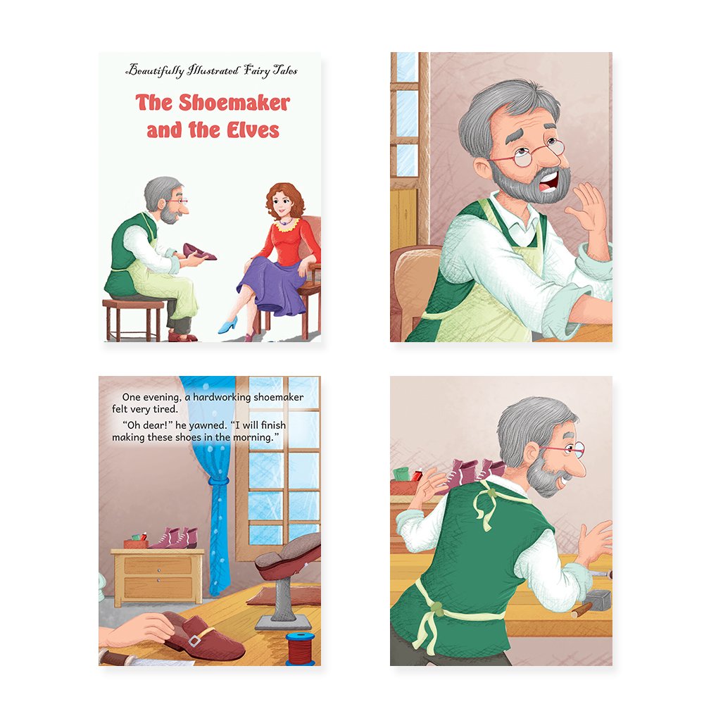 Jolly Kids Beautifully Illustrated Fairy Tales Books B Set of 4 For Kids Ages 3-8 Years| Magical Gift Stories Book - Distacart