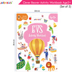 Thumbnail for Jolly Kids Clever Beaver Ages 5-6 Years Fun Learning Activities Workbooks Set of 4| English-Maths-EVS-Good Habit-Logical Reasoning