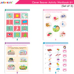 Thumbnail for Jolly Kids Clever Beaver Ages 6-7 Years Fun Learning Activities Workbooks Set of 4| English-Maths-EVS-Good Habit-Logical Reasoning