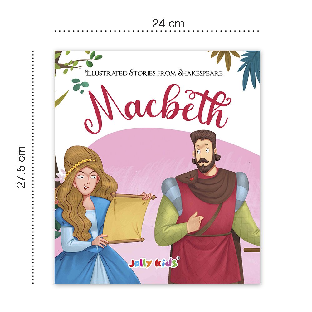 Shakespeare for Young Minds: Jolly Kids' Illustrated Stories B Combo Set of 4 Ages 6-12 Years | Hamlet, Macbeth, Much Ado About Nothing, Othello - Distacart