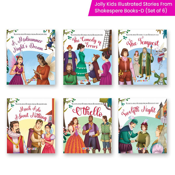Shakespeare for Young Minds: Jolly Kids' Illustrated Stories E Combo Set of 6 Ages 6-12 Years - Distacart
