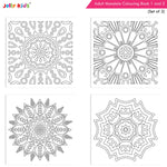 Thumbnail for Jolly Kids Adults Mandala Colouring Books A Set of 2| Ideal For Stress Relieving, Relaxing & Meditation Books for Teenager