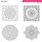 Thumbnail for Jolly Kids Adults Mandala Colouring Books A Set of 2| Ideal For Stress Relieving, Relaxing & Meditation Books for Teenager