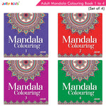 Thumbnail for Jolly Kids Adults Mandala Colouring Books Set of 4| Ideal for Stree Relieving, Relaxing and Meditation Books for Teenagers