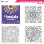 Thumbnail for Jolly Kids Adults Mandala Colouring Books Set of 4| Ideal for Stree Relieving, Relaxing and Meditation Books for Teenagers
