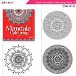 Thumbnail for Jolly Kids Adults Mandala Colouring Books Set of 4| Ideal for Stree Relieving, Relaxing and Meditation Books for Teenagers