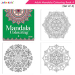Thumbnail for Jolly Kids Adults Mandala Colouring Books Set of 4| Ideal for Stree Relieving, Relaxing and Meditation Books for Teenagers
