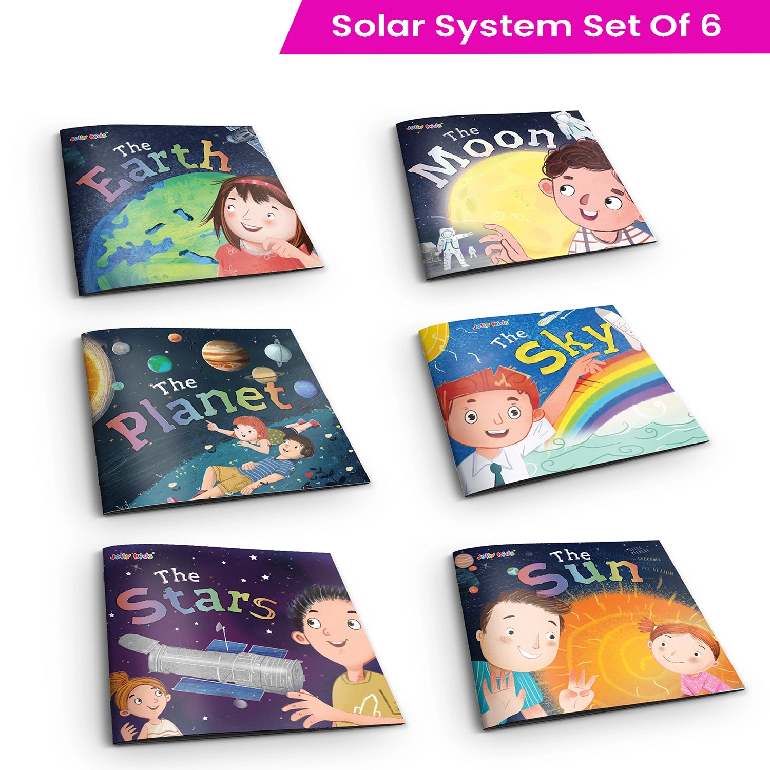Jolly Kids The Solar System Books Set of 6| Part of: Knowledge Encyclopedia For Children Ages 4-10 Years - Distacart