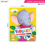 Thumbnail for Jolly Kids Toddler Colouring Die-Cut Animals Shape Activity Books Set of 4 for Kids| Ages 1-6 Years