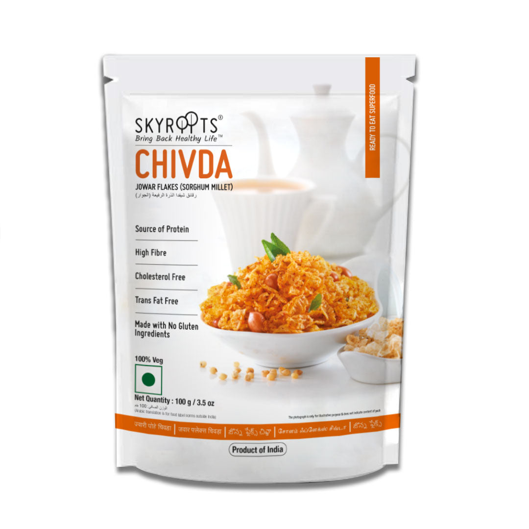 Skyroots Jowar Flakes Chivda - Distacart