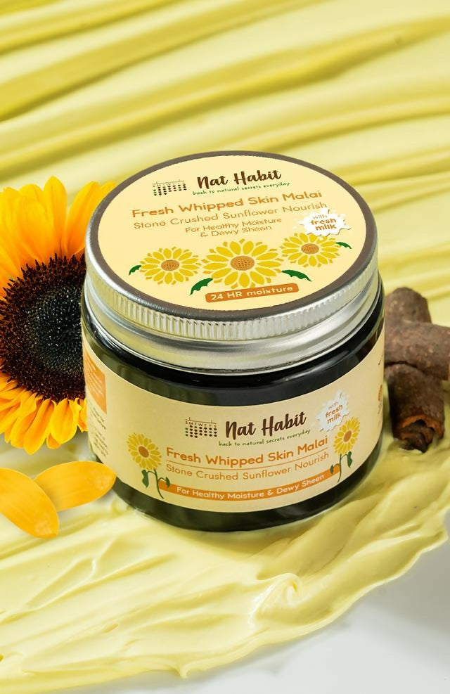 Nat Habit Stone Crushed Sunflower Nourish Fresh Whipped Skin Malai - Distacart