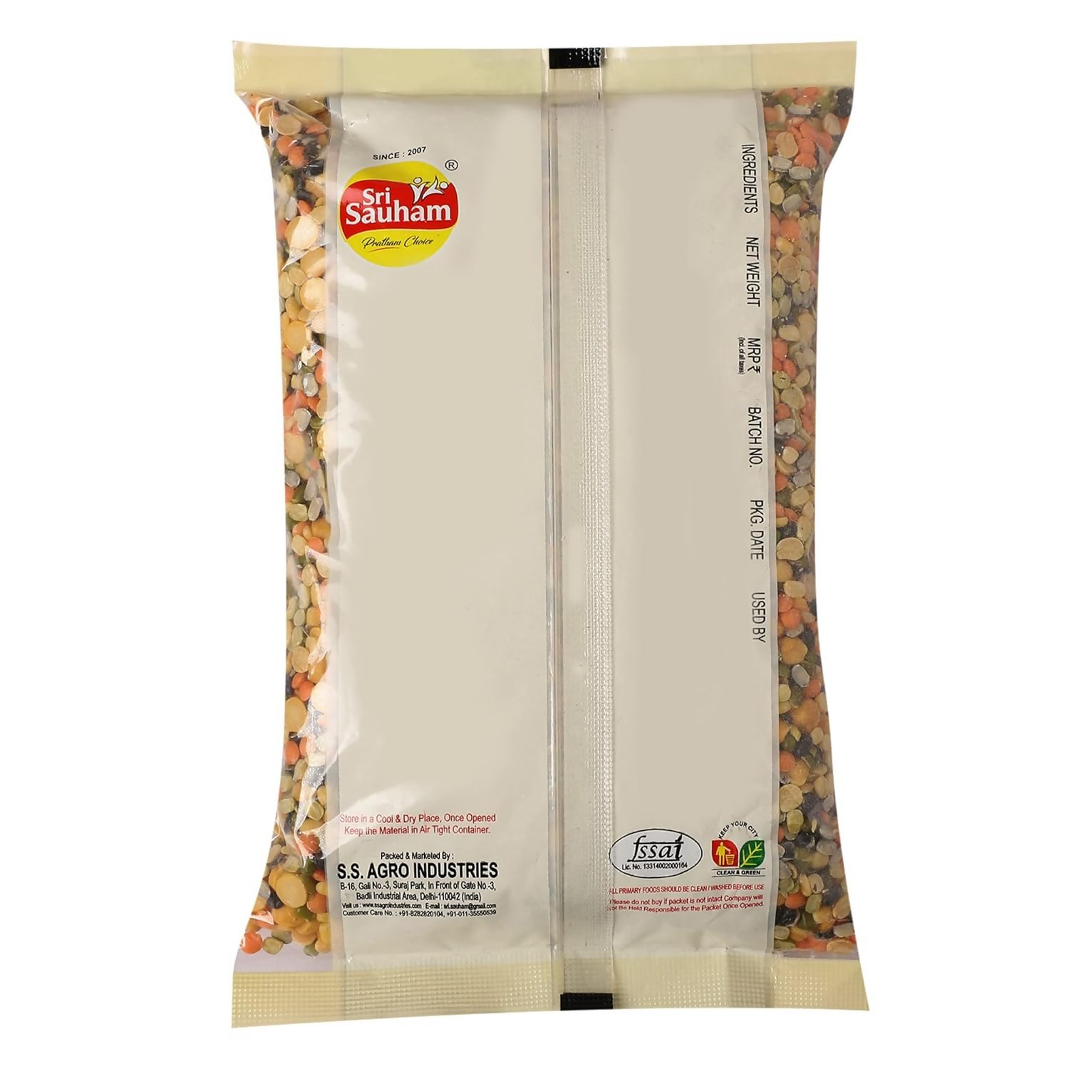 Sri Sauham Premium Mix Unpolished Dal - Distacart