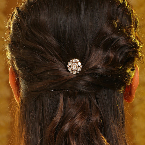 Ruby Raang Crown Leaf Hair Pin - Distacart