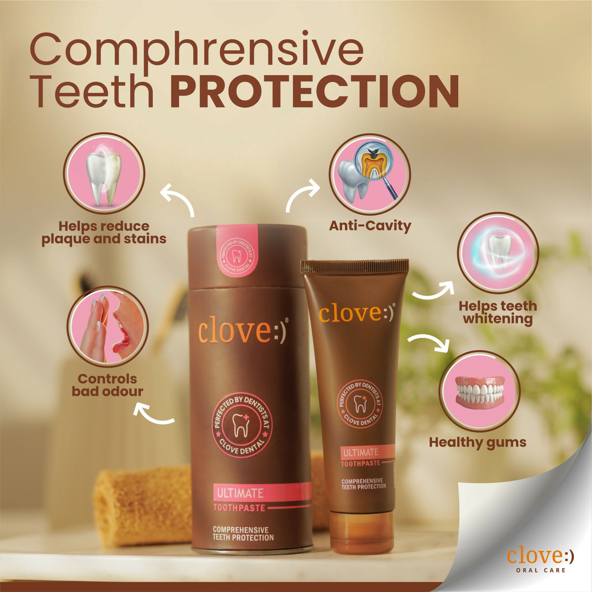 Clove Ultimate Toothpaste Active Freshness