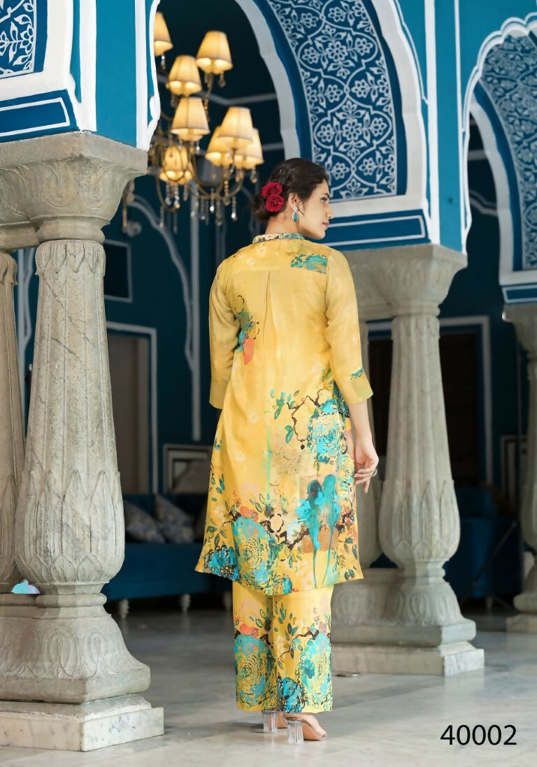Designer Stylish Mehandi Pure Muslin Stitched Suit - Apoorva - Distacart