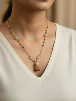 Thumbnail for NVR Women Gold Plated Multicolour chain - Distacart