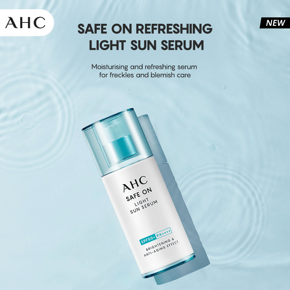 AHC Safe On Light Sun Serum With SPF 50+ & PA+++ - Korean skincare - Distacart