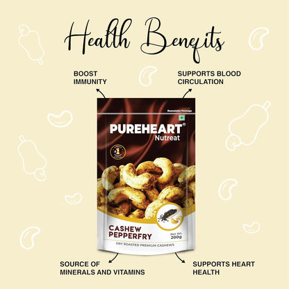 Pureheart Nutreat Pepperfry Cashews - Distacart