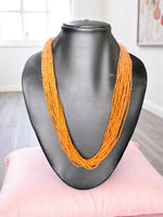 Thumbnail for Inhanns Crystal Beads Luxe Edition – Multi-Layered Necklace - Peach - Distacart