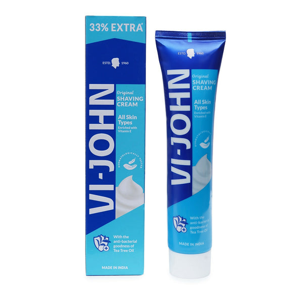 VI-JOHN Dermatologically Tested Vitamin-E enriched Anti Bacterial All Skin Type Shaving Cream