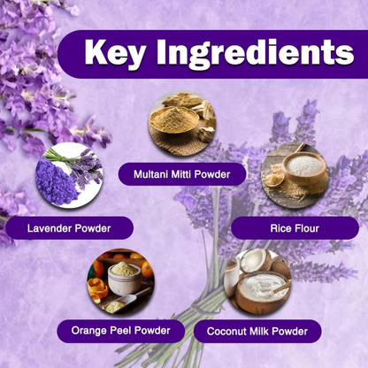 VedicAyurveda Herbal Wax Powder - Lavender - Dista