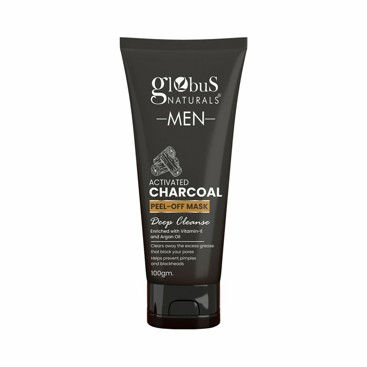 Globus Naturals Anti Pollution & Anti Acne Detox Charcoal Peel Off Mask For Men