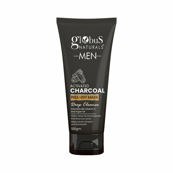 Globus Naturals Anti Pollution & Anti Acne Detox Charcoal Peel Off Mask For Men - Distacart