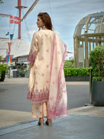 Thumbnail for Joban Fashion Off White Position Digital Print With Position Foil Kurta Set