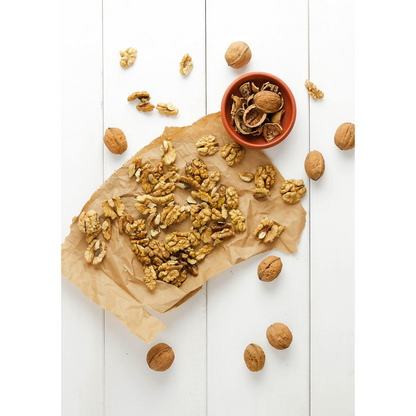 Go Organic Kashmiri Light Quarters Walnuts Kernels (Without Shell) - Dista