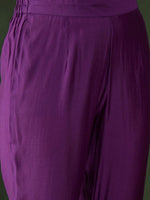 Thumbnail for Sangria Embroidered Kurta & Trouser With Dupatta