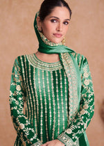 Thumbnail for Teeya Creation Multi Colour Chinon Silk Heavy Embroidery Sequence Work Fully Stitched Salwar Suit - Distacart
