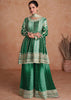 Teeya Creation Multi Colour Chinon Silk Heavy Embroidery Sequence Work Fully Stitched Salwar Suit - Distacart