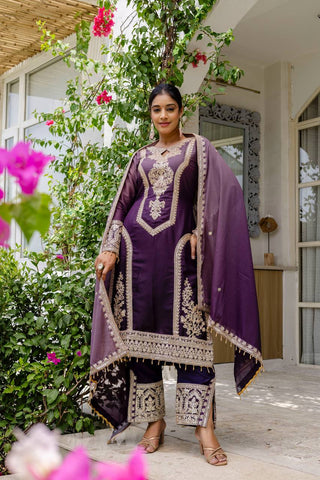 Teeya Creation Multi Color Star Georgette Embroidery Work Fully Stitched Salwar Suit - Distacart