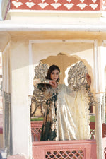 Thumbnail for Teeya Creation Green Color Russian Silk Digital Print With Embroidery Work Fully Stitched Gown - Distacart